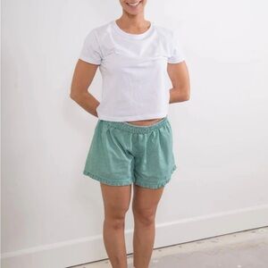 Sonderhaus green gingham boxer shorts